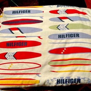 Boys Tommy Hilfiger sheets.  One fitted, one flat and two pillow cases.